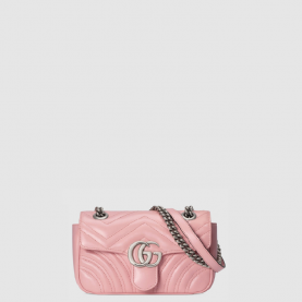 [GUCCI-구찌] GG 마몽 미니 마틀라세 숄더백