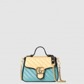 [GUCCI-구찌] GG 마몽 미니(스몰) 탑핸들백