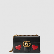 [GUCCI-구찌] GG 마몽 클래식 하트 숄더백