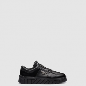 [PRADA-프라다] 삼각로고 레더 스니커즈