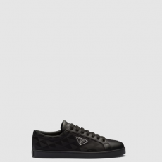 [PRADA-프라다]삼각 로고 레더 리나일론 스니커즈