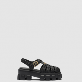 [PRADA-프라다]모노리스 크로셰 케이지 샌들