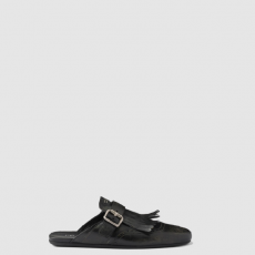 [PRADA-프라다] 셔플 프린지 가죽 뮬