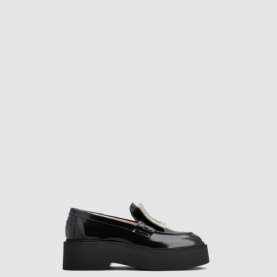[Roger Vivier-로저비비에]비브 레인저 메탈 버클 페이턴트 레더 로퍼