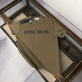 [Stone Island-스톤 아일랜드]아카이브 로고 프린트 반팔 티셔츠